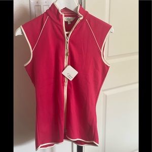 Pink sport top, great for spring walks!